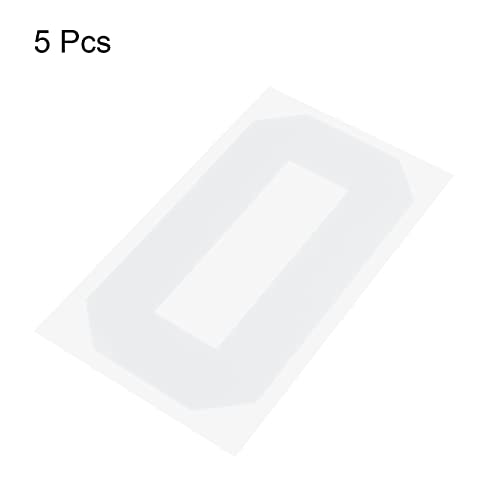 Iron on Number 0 Heat Transfer 8" White Single Number for Team Uniform, Sports T-Shirt, Football, Basketball, Baseball Pack of 5