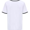 Mens Button Down Plain Baseball Jersey, Blank Softball Team Uniform, Hip Hop Hipster Short Sleeve Active Shirts