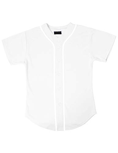 Made in USA Premium Baseball Jersey Active Button Shirt Uniform for Men Women Juniors Family Made in USA