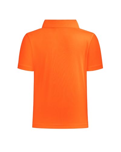 Toddler to Youth Boys' Performance Polo Kids Collared Golf Shirt School Uniform