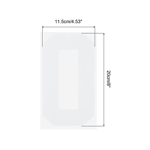 Iron on Number 0 Heat Transfer 8" White Single Number for Team Uniform, Sports T-Shirt, Football, Basketball, Baseball Pack of 5