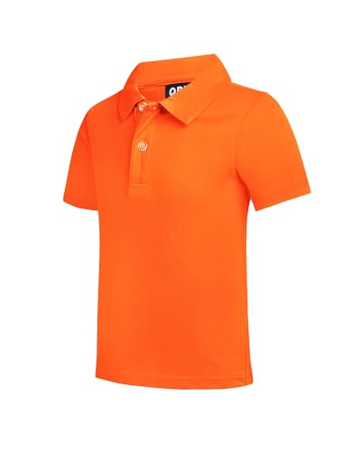 Toddler to Youth Boys' Performance Polo Kids Collared Golf Shirt School Uniform
