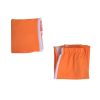 Adult Men Orange Tracksuit Uniform Sports Suit Zipper Jacket Top Sportswear with Glasses Wig