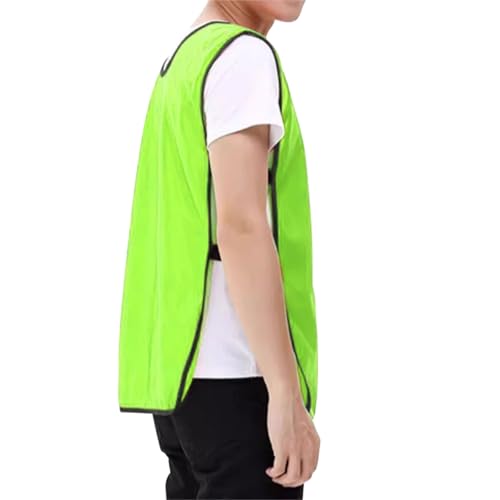 6 Pcs Soccer Pinnies Scrimmage Vest Hockey Basketball Team Practice Jersey Lightweight Sport Bibs for Youth Adult