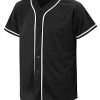 Baseball Jersey for Men and Women, Baseball Shirts for Custom Button up Shirt,Hipster Hip Hop Sports Uniforms