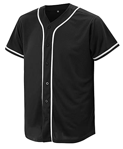 Baseball Jersey for Men and Women, Baseball Shirts for Custom Button up Shirt,Hipster Hip Hop Sports Uniforms