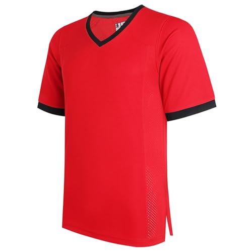 DEHANER Blank Football Jerseys for Men Unisex Workout Fitness Shirts Sports Uniform Casual Outfits