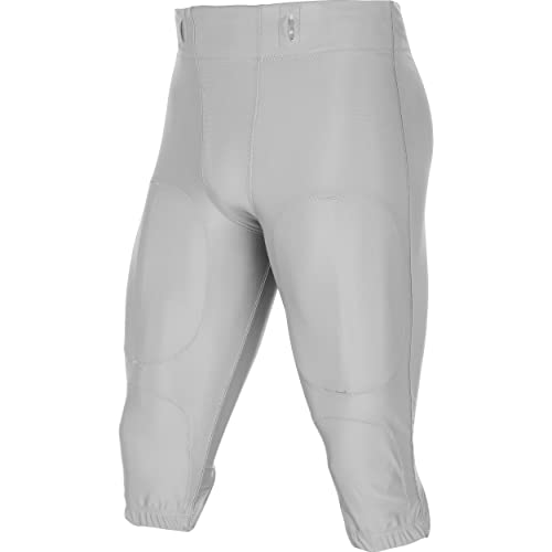 Standard Blocker Traditional Adult Football Game Pants, Silver, Small