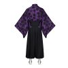 Anime Demon Kokushibou Cosplay Costume Kimono Outfits Uniform Set for Men Boys Halloween Party