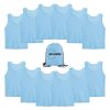 Scrimmage Team Practice Vests Sports Pinnies Soccer Training Basketball Nylon Mesh Jerseys for Child & Adult(12 Pack)