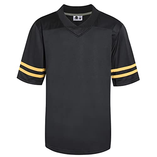 DEHANER Plain Blank Football Jerseys for Men Unisex Athletic T-Shirts Practice Sports Uniforms Outfits