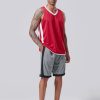 Reversible Men's Mesh Athletic Basketball Jersey Single for Team Scrimmage