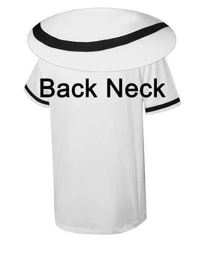 5 Pack Mens Plain Blank Baseball Jersey Button Down Shirts Short Sleeve Hipster Hip Hop Sports Team Uniform