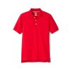 Boys' Short Sleeve Pique Polo Uniform Shirt (Standard & Husky)