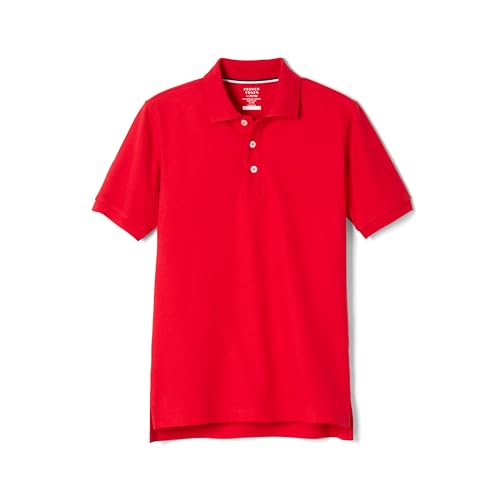 Boys' Short Sleeve Pique Polo Uniform Shirt (Standard & Husky)