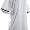 Mens Plain Solid Color Baseball Jersey