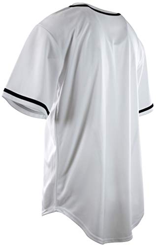 Mens Plain Solid Color Baseball Jersey