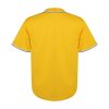 Youth Baseball Jersey Kids Button Down Short Sleeve Solid Color T-Shirt for School, PE, League Team Uniform