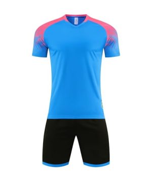 Kids Soccer Jersey Set Training Team Uniform Shirt and Shorts