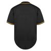Blank Jersey Plain Hipster Hip Hop for Men Button-Down Baseball Jersey Short Sleeve Shirt