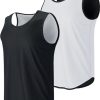 Men's Lightweight Reversible Rec Tanks, Mesh Basketball Jerseys Athletic Quick Dry Shirts Team Scrimmage Uniforms