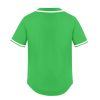 Men's Baseball Jersey Short Sleeve Shirt V Neck Tops Button Down Tee Shirts Sports Clothes S-4XL