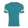Men's X-Large Sleeve Stripe Jersey, Teal/White
