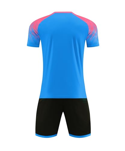 Kids Soccer Jersey Set Training Team Uniform Shirt and Shorts