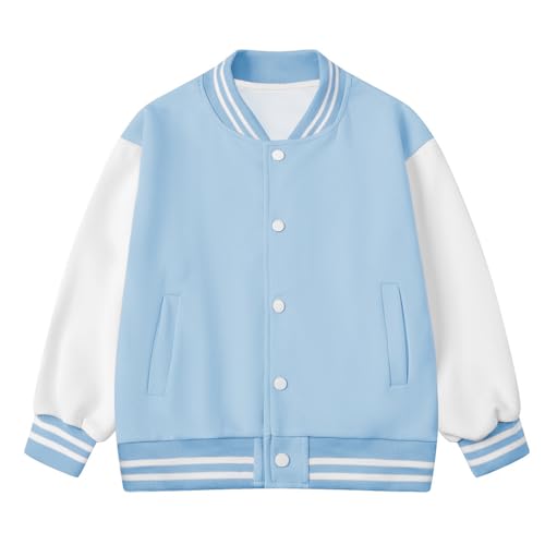 Kids Baseball Jackets Casual Varsity Jacket School Bomber Jackets