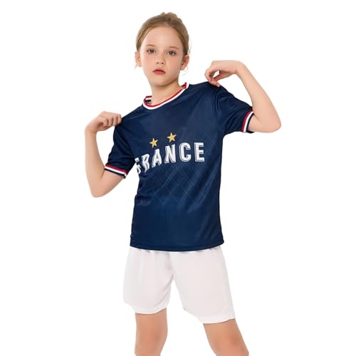 Soccer Jerseys for Kids Boys & Girls,Youth Soccer Jersey Practice Outfits Football Training Uniforms Set 4-16Y
