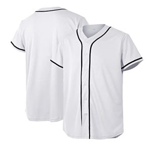 Baseball Jersey for Men and Women, Baseball Shirts for Custom Button up Shirt,Hipster Hip Hop Sports Uniforms