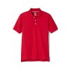 Boys' Short Sleeve Pique Polo Uniform Shirt (Standard & Husky)
