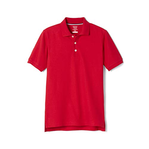 Boys' Short Sleeve Pique Polo Uniform Shirt (Standard & Husky)