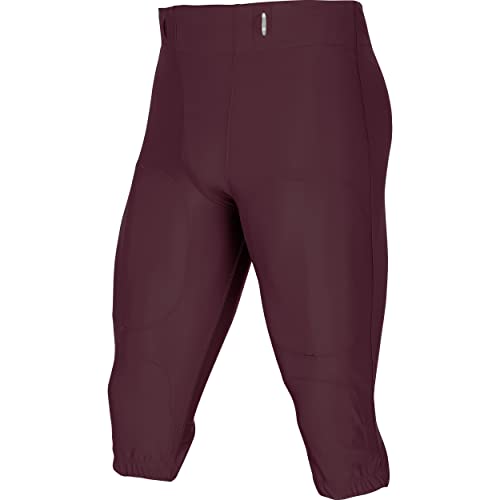 Standard Blocker Traditional Adult Football Game Pants, Maroon, Large