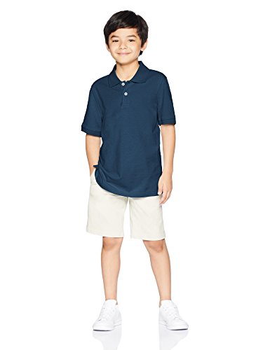 Boys and Toddlers' Short-Sleeve School Uniform Pique Polo Shirts, Multipacks