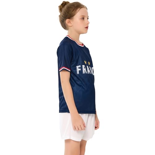 Soccer Jerseys for Kids Boys & Girls,Youth Soccer Jersey Practice Outfits Football Training Uniforms Set 4-16Y