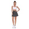 Womens Girls Pleated Tennis Skirts High Waisted A-line Skirt School Uniform Athletic Golf Skorts with Shorts,2T-4XL