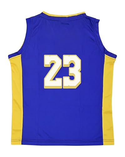 Kids Basketball Kit, 2 Piece Sleeveless Kids Basketball Jersey Shirt & Shorts for 2-14 Years Unisex Children