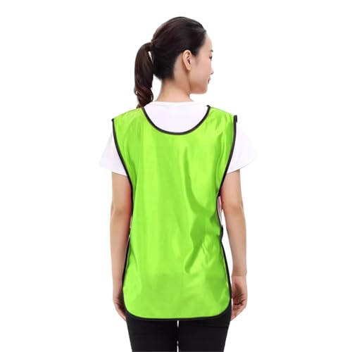 6 Pcs Soccer Pinnies Scrimmage Vest Hockey Basketball Team Practice Jersey Lightweight Sport Bibs for Youth Adult