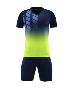 Kids Soccer Jersey Set Athletic Team Uniform Shirt and Shorts