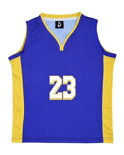 Kids Basketball Kit, 2 Piece Sleeveless Kids Basketball Jersey Shirt & Shorts for 2-14 Years Unisex Children