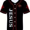 Print Baseball Jerseys for Men Sports Shirts Casual Baseball for Fans