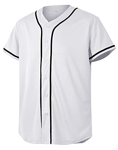 Baseball Jersey for Men and Women, Baseball Shirts for Custom Button up Shirt,Hipster Hip Hop Sports Uniforms