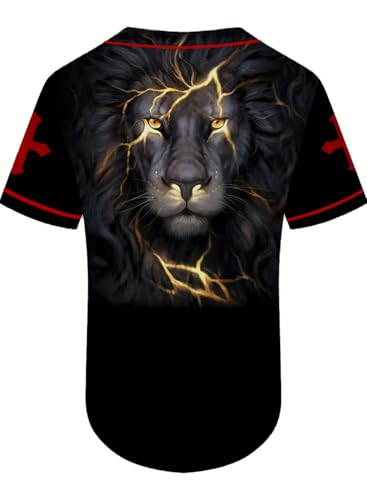 Print Baseball Jerseys for Men Sports Shirts Casual Baseball for Fans