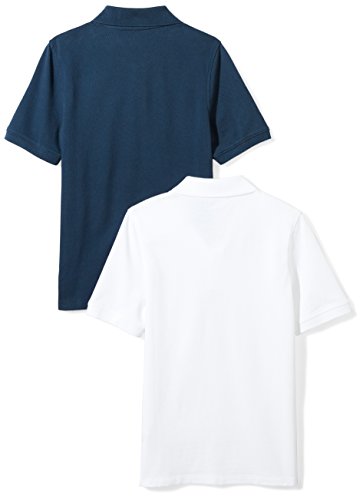 Boys and Toddlers' Short-Sleeve School Uniform Pique Polo Shirts, Multipacks