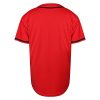 Mens Blank Plain Baseball Jersey Button Down Shirts Sports Hip Hop Hipster Jersey S-3XL Black White Grey Red Blue