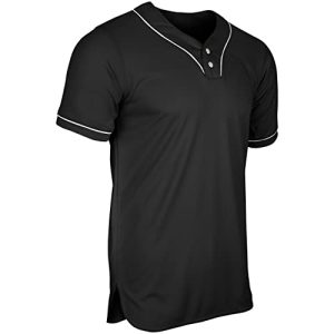 Men's Heater 2-Button Piped Baseball Jersey