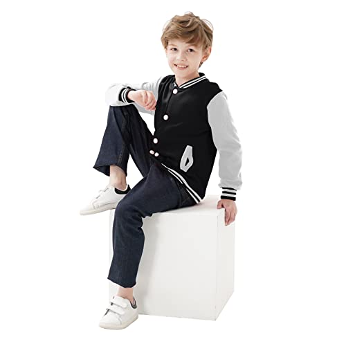 Kids Baseball Jackets Boys Girls Team Uniform Varsity Jacket Everyday Casual School Cotton Classic Clothing