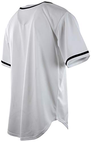 Mens Plain Solid Color Baseball Jersey