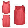 12-Pack Numbered Pinnies 1-6, Kids & Adult Scrimmage Vests, Mesh Practice Jerseys for Basketball, Soccer & Sports